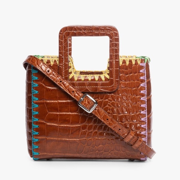 STAUD Handbags - STAUD Mini Shirley Crochet Edge Bag